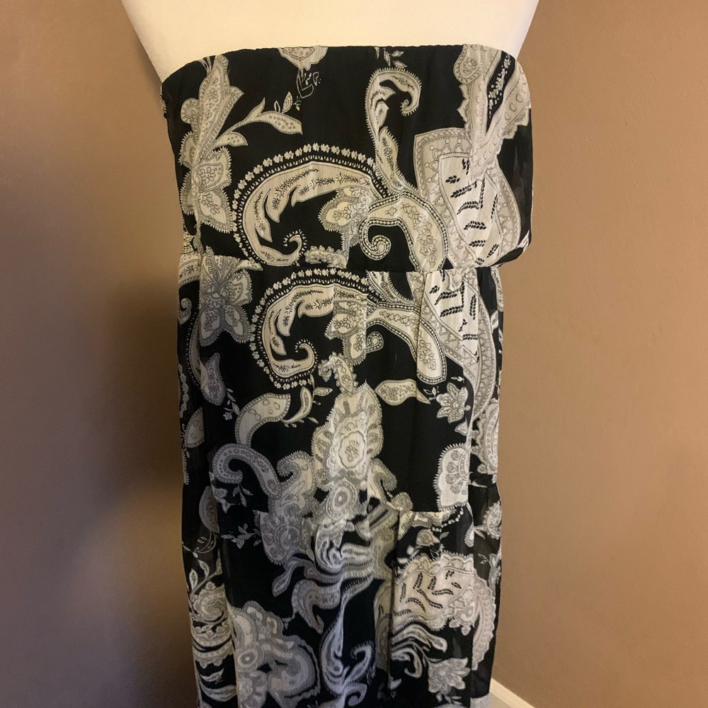 Old Navy strapless high/low hem dress. XL